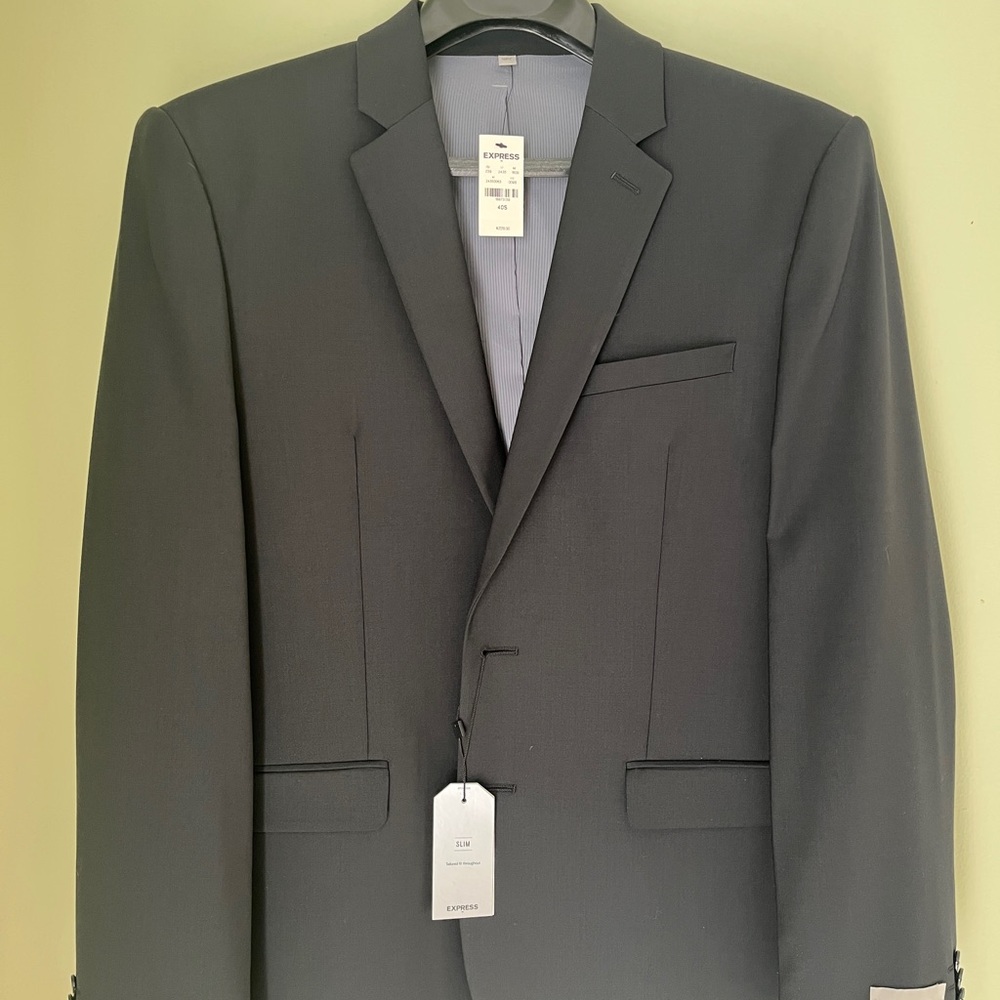 Men's Black Express Suit Blazer and Pants